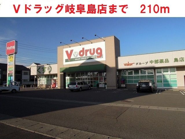 近くのＶドラッグ中部薬局　島店まで210m（徒歩3分）