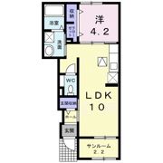 りりあん Ⅰの間取り画像