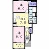 グラース フラン Aの間取り画像