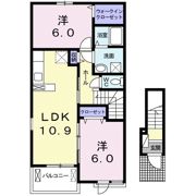 ノーブルハウス南方 Aの間取り画像