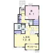 響Bの間取り画像