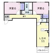 フォレストビュー Ⅱの間取り画像