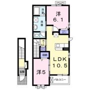 メゾン・ド・コンフォート Ⅱの間取り画像