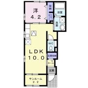 メゾンガーデンⅡの間取り画像