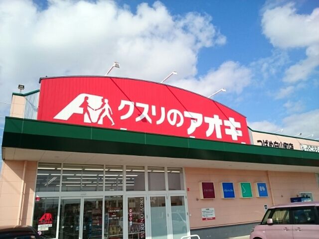 近くのクスリのアオキつばめ白山町店まで700m（徒歩9分）