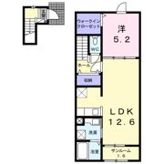 ル・ボナール Bの間取り画像