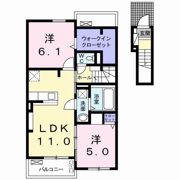 ヒルズポローニア Aの間取り画像