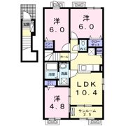 ヒルズポローニア Bの間取り画像