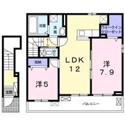 RiriaⅦ Ⅷの間取り画像