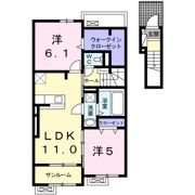 カルム メゾンの間取り画像