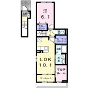ビ・オーラ若草の間取り画像