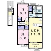 ラフォーレットDAI Ⅱの間取り画像