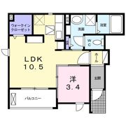 クロシェット トロワの間取り画像