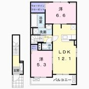 ラヒットグロウスBの間取り画像