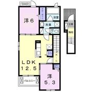 グリーンフル六十谷Ⅳの間取り画像