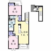 レゾンドⅢ 古市橋の間取り画像