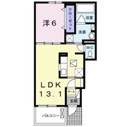 Belle Crest Ⅱの間取り画像