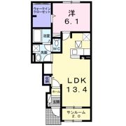 リアンAの間取り画像