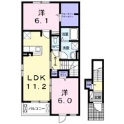 リアンBの間取り画像