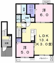 ジェルメ・ブリーズⅠの間取り画像