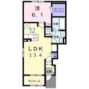 マイライフ直方Ⅰの間取り画像