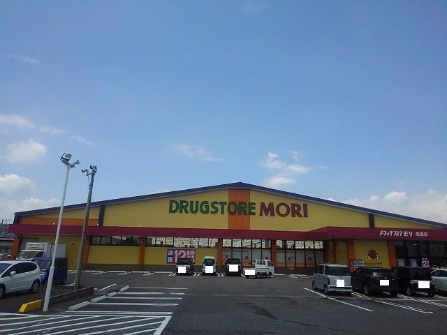 近くのドラッグストアモリ高鍋店まで450m（徒歩6分）