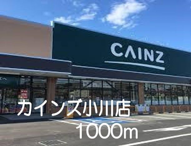 近くのカインズ小川店まで1,000m（徒歩13分）