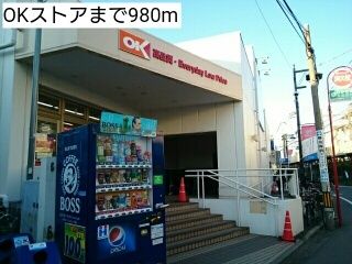 近くのOKストアまで980m(徒歩13分)