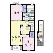 フォレヴーシュ加納の間取り画像