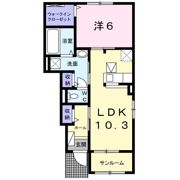 フルール・エトワールⅡの間取り画像