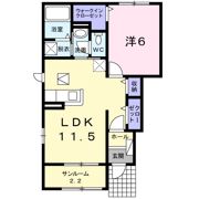 ミレイユAの間取り画像