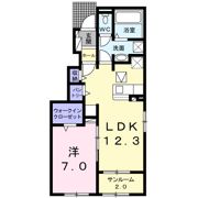 ブルーシャインS一番館の間取り画像
