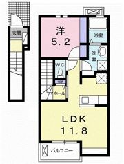 グランディールK．KⅤの間取り画像