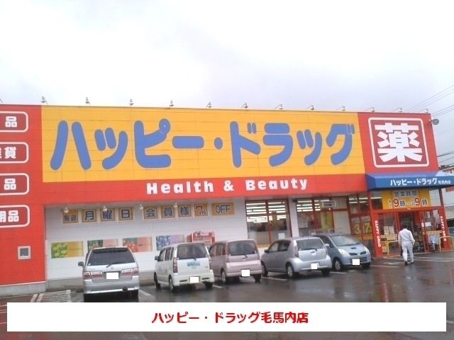 近くのハッピードラッグ鹿角毛馬内店まで1,200m（徒歩15分）