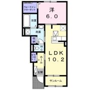 アルモニー Ⅱの間取り画像