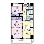 アンドーバーテラス大北の間取り画像
