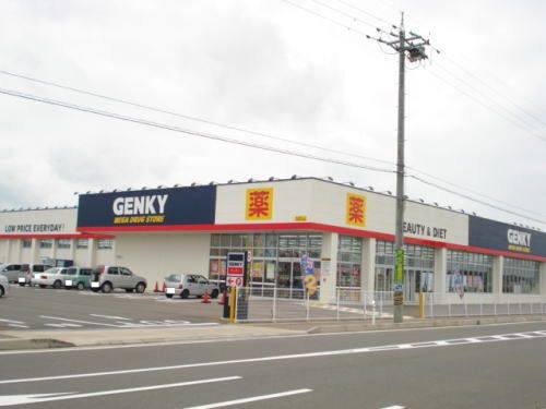 近くのゲンキー金津店まで800m（徒歩10分）