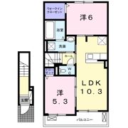 ローズコリーヌ大門Aの間取り画像