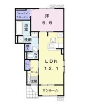 ユフ・ランス Ⅲの間取り画像