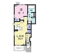 サニーウェスト Bの間取り画像