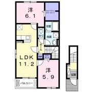 ラフレシール Ⅱの間取り画像