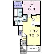 カーサ プリート Bの間取り画像