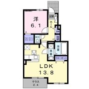 クリスタルドミ－ル Ⅰの間取り画像