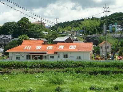近くの川東保育園まで1,300m（徒歩17分）
