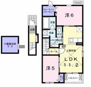 ヴィラ・ジュラク Bの間取り画像