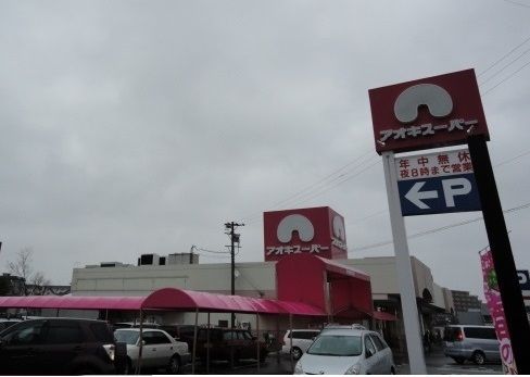 近くのアオキスーパー知立店まで550m（徒歩7分）
