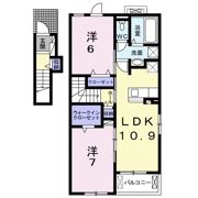 プリティハウス若津 Ⅱの間取り画像