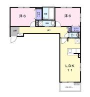 サニーコート Miyabi 西の間取り画像