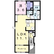 デリスドール Ⅱの間取り画像