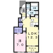 プラシードAの間取り画像